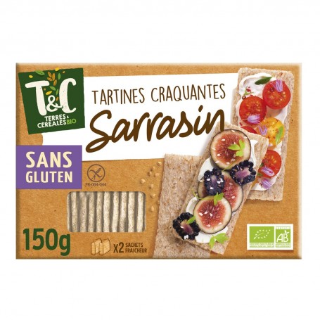TARTINES CRAQUANTES AU SARRASIN 150 g AB* BIO