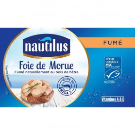 FOIE DE MORUE FUME MSC NAUTILUS - 120G x 10