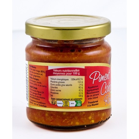 Piment cabri rouge - SOLEIL REUNION - 180g