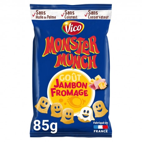 MONSTER MUNCH JAMBON/FROMAGE 85g
