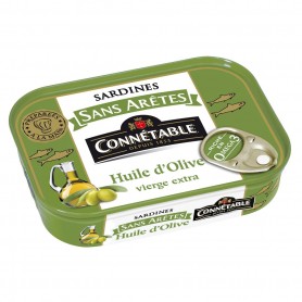 1/5 Sardines sans arêtes à l'huile d'olive vierge extra 140g Connétable