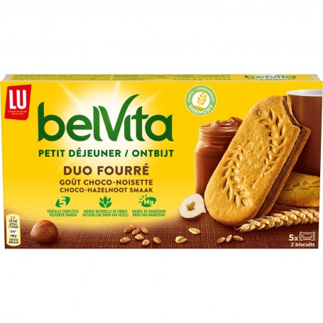 Belvita Duo Fourré Chocolat Noisette 253g -