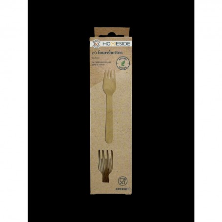 20 FOURCHETTES EN BOIS