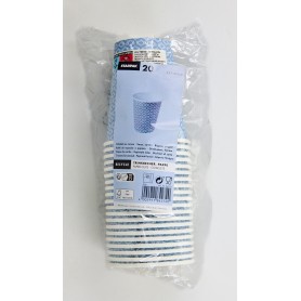 20 Gobelets, carton "To Go" 0,2 l Ø 8 cm · 9,1 cm
