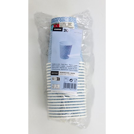 20 Gobelets, carton "To Go" 0,2 l Ø 8 cm · 9,1 cm
