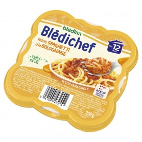 BLEDINA BLEDICHEF Petits Spaghetti à la Bolognaise 230g Dès 12 mois