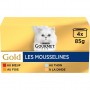 GOURMET GOLD Les Mousselines - 4 x 85 g - Boîtes pour chat adulte