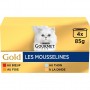 GOURMET GOLD Les Mousselines - 4 x 85 g - Boîtes pour chat adulte