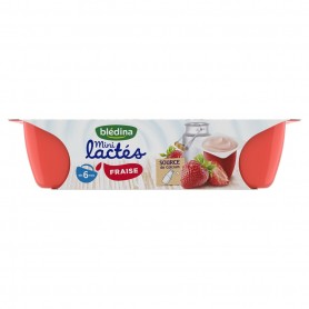BLEDINA Mini lactés Fraise 6x55g Dès 6 mois