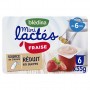 BLEDINA Mini lactés Fraise 6x55g Dès 6 mois