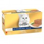 GOURMET GOLD Les Mousselines - 4 x 85 g - Boîtes pour chat adulte