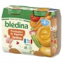 BLEDINA POTS Printanière de Légumes Jambon 2x200g Dès 6 mois