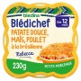 BLEDINA BLEDICHEF Purée de Patates Douces  Maïs , Poulet à la Brésilienne 230g Dès 12 mois
