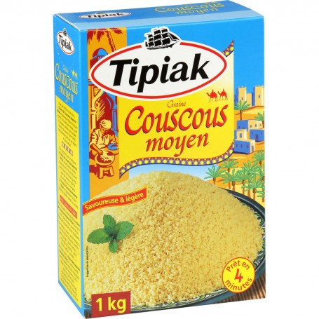 COUSCOUS MOYEN 1KG TIPIAK