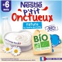 NESTLE P'TIT ONCTUEUX BIO Nature au Sucre de Canne 4x90g