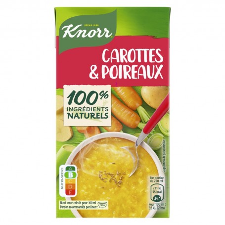 Knorr Soupe Liquide Carottes  Poireaux 50 cl