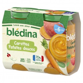 BLEDINA POTS Carottes Patates douces 2x200g Dès 6 mois