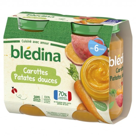 BLEDINA POTS Carottes Patates douces 2x200g Dès 6 mois