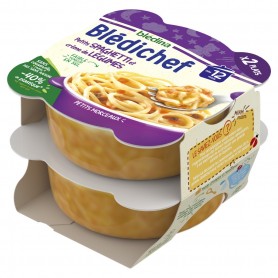 BLEDINA BLEDICHEF Petits Spaghetti Crème de Légumes 2x230g dès 12 mois