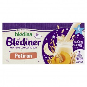 BLEDINA BLEDINER BRIQUES Potiron 2x250ml Dès 6 mois