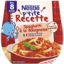 NESTLE P'TITE RECETTE  Spaghetti à la Bolognaise - 2 x 200g-Dès 8 mois