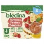 BLEDINA COUPELLES FRUITS Pommes Fraises Bananes 4x100g Dès 6 Mois