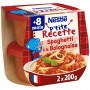 NESTLE P'TITE RECETTE  Spaghetti à la Bolognaise - 2 x 200g-Dès 8 mois