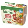 BLEDINA COUPELLES FRUITS Pommes Fraises Bananes 4x100g Dès 6 Mois