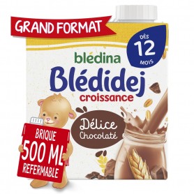 BLEDINA BLEDIDEJ Croissance Délice Chocolaté 500ml Dès 12 mois