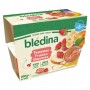 BLEDINA COUPELLES FRUITS Pommes Fraises Bananes 4x100g Dès 6 Mois