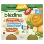 BLEDINA POTS 2 Printanière de Légumes Jambon / 1 Epinard Semoule Merlu / 1 Purée de Panais Dinde 4x200g dès 6 mois