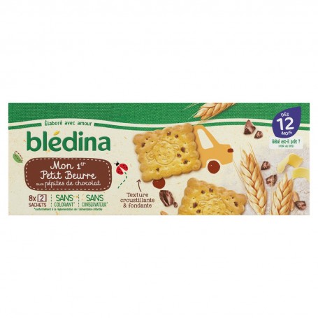 BLEDINA Mon Premier Petit Beurre Pépites de Chocolat 133g dès 12 mois