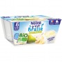 NESTLE P'tit Brassé BIO Poire Banane 4 x 90g - Dès 6 mois