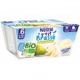 NESTLE P'tit Brassé BIO Poire Banane 4 x 90g - Dès 6 mois