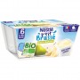 NESTLE P'tit Brassé BIO Poire Banane 4 x 90g - Dès 6 mois