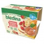 BLEDINA COUPELLES FRUITS Pommes Fraises Bananes 4x100g Dès 6 Mois