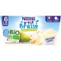 NESTLE P'tit Brassé BIO Poire Banane 4 x 90g - Dès 6 mois
