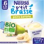 NESTLE P'tit Brassé BIO Poire Banane 4 x 90g - Dès 6 mois