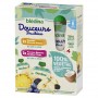 BLEDINA GOURDES FRUITS Douceurs Fruitées 100% Végétal 2 Pommes Bananes Ananas / 2 Pommes Bananes Myrtilles Mûres 4x90g Dès 6 mo