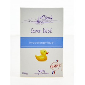 Savon bébé hypoallergénique - LA CIGALE - 100g