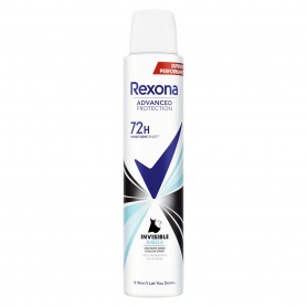 Rexona Déodorant Femme Spray Anti-Transpirant 72H Invisible Aqua 200ml