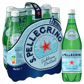 S.PELLEGRINO eau minéral naturelle gazeuse 6 x 1L PET