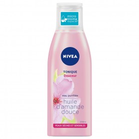Lotion Tonique Visage Peaux sèches et sensibles Amande NIVEA le flacon de 200ml