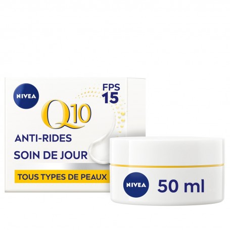 Crème visage Jour Anti-rides Q10 POWER FSP15 NIVEA pot de 50ml le pot de 50ml