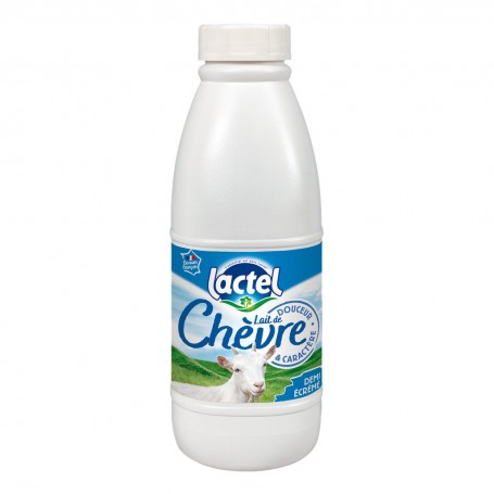 lait  chèvre demi-écrémé LACTEL UHT bouteille 1L