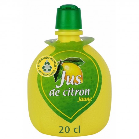 Jus de citron à base de concentré 20 cl