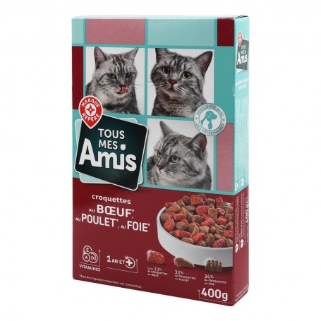CROQUETTES BOEUF POULET FOIE 400G(1045570)