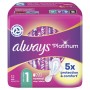Always Platinum Normal (taille 1) Serviettes Avec Ailettes 12 Serviettes