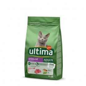 ULTIMA croquettes Chat Stérilisé Adulte Bœuf 1,5kg