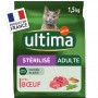 ULTIMA croquettes Chat Stérilisé Adulte Bœuf 1,5kg